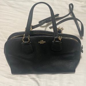 Black coach crossbody bag